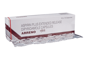Image of Aggrenox (Dipyridamole/ASA) capsules – Buy Aggrenox from MedsEngage, for stroke prevention and antiplatelet therapy