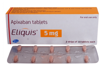 Image of Eliquis tablets – Buy Eliquis near me from MedsEngage, blood thinner for stroke and clot prevention